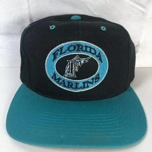 Vintage Florida Marlins Annco MLB Baseball Oval Logo Snapback Hat